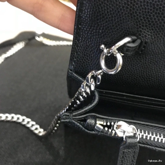 CHAIN MATELASSÉ YSL CASSANDRE WALLET 0813